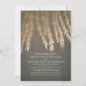 Gold Folie Effect Willow Tree Wedding Kaart (Voorkant)