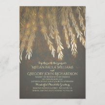  Gold Folie Effect Willow Tree Wedding