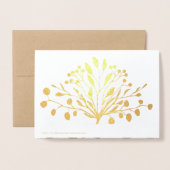 Gold Folie Greenery Geometrische bruiloft uitnodig Kaarten (Met envelop)