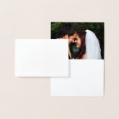 Gold Folie Lotus Bloem Foto Dank u kaart (Display)