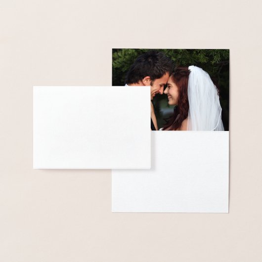 Gold Folie Lotus Bloem Foto Dank u kaart (Display)