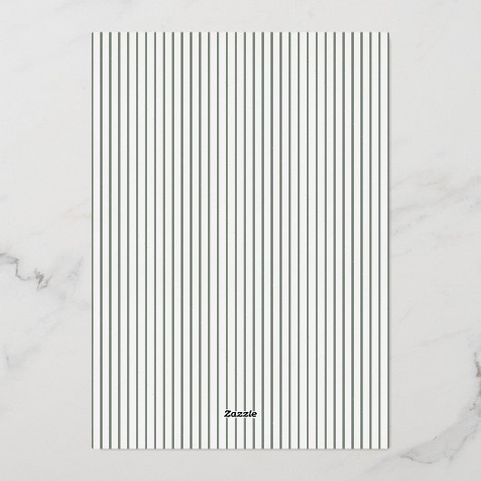 Gold Folie Monogram Krans Crest Foto Vakantie Kaar Folie Uitnodiging (Achterkant)