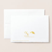 Gold Folie Peace Dove Fotokaart Folie Kaarten (Met envelop)