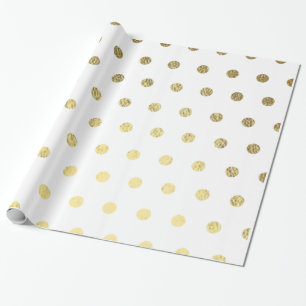 Gold Folie PolkaDot inpakpapier