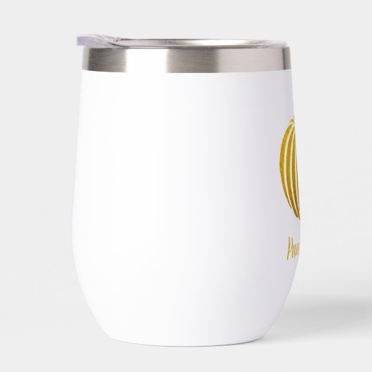 Gold Folie Pompoen Vibes Tumbler (Rechts)