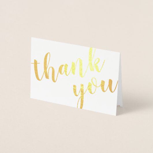 Gold Folie Rose Boeket Dank u Foto en Naam Folie Kaarten (Voorkant)