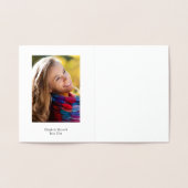 Gold Folie Stripes Afstuderen Dank u Foto Kaarten (Binnen)