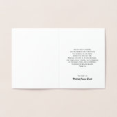 Gold Folie Sympathie Bedankt Kaart met Kruis (Binnen)