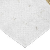 Gold Folie Wereldkaart Custom Verplaatsbaar Hart L Tafelkleed (Gekanteld)