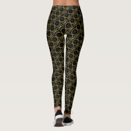 Gold Folie XO Knuffels en Kusjes + Glitter Flekken Leggings