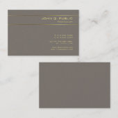 Gold Font Charming Sjabloon Pearl Luxury Modern Visitekaartje (Voorkant / Achterkant)