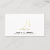 Gold Foot Care Podiatry Praktijkarts Visitekaartje (Voorkant)