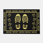 Gold Footprint en Welcome Deurmat (Voorkant)