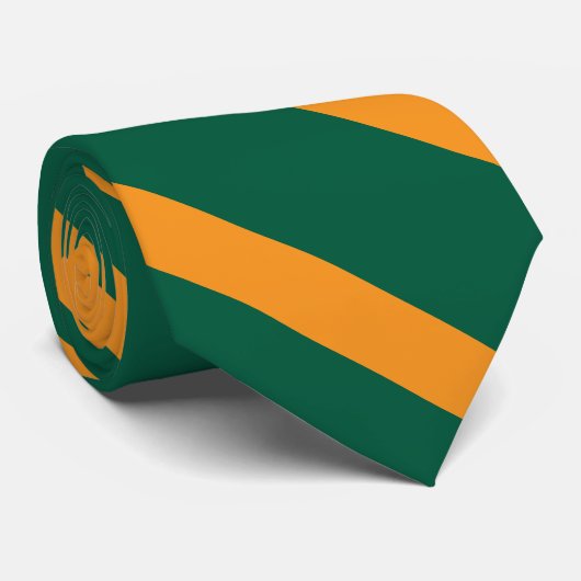 Gold Forest Stripe  Stropdas (Opgerold)