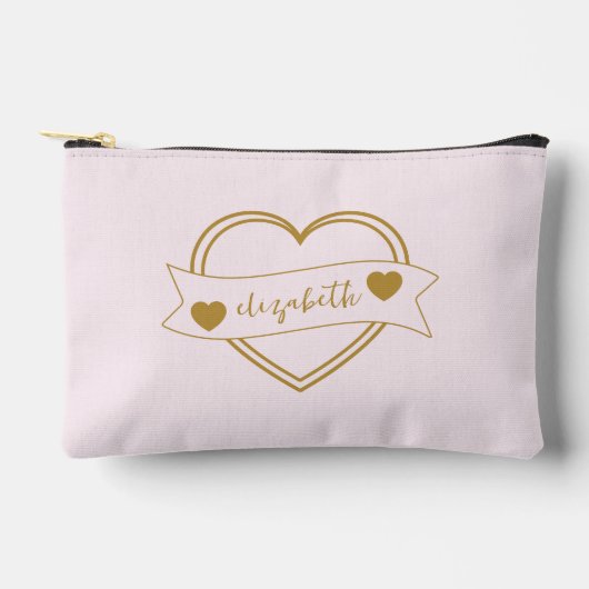 Gold Forever Hearts Bridal Shower Etui (Voorkant)