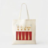 Gold Forks Canvas tas (Voorkant)