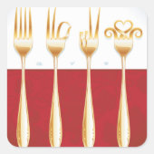 Gold Forks Stickers (Voorkant)