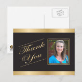 Gold Formal Bedankt Briefkaart (Voorkant / Achterkant)