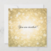 Gold Formele kerstfeestdag Kaart (Achterkant)
