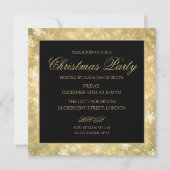 Gold Formele kerstfeestdag Kaart (Voorkant)