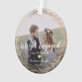 Gold-foto gemaakt tijdens pandemische kerstmis ornament (voorkant)