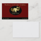 Gold Fox Logo Visitekaartje (Voorkant / Achterkant)