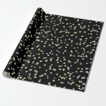 Gold Foxier Diamonds Metallic Black Confetti Lux