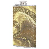 Gold Fractal Art Heupfles (Links)