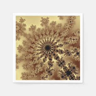 Gold Fractal Burst Servet