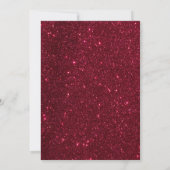  Gold Frame,Gold,Red Glitter Retirement  Kaart (Achterkant)