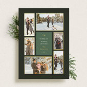 Gold Framed 6 Folie voor kerstfeestdag met fotogal Folie Feestdagenkaart
