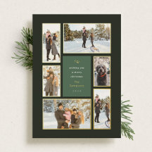 Gold Framed 6 Folie voor kerstfeestdag met fotogal