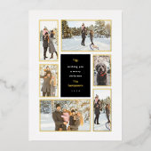 Gold Framed 6 - kerstgalerij Folie Feestdagenkaart (Voorkant)