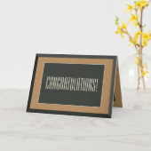 Gold Framed Beer Groom Gay Wedding Gefeliciteerd Kaart (Gele Bloem)
