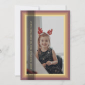 Gold Framed-feestdag Feestdagenkaart (Voorkant)