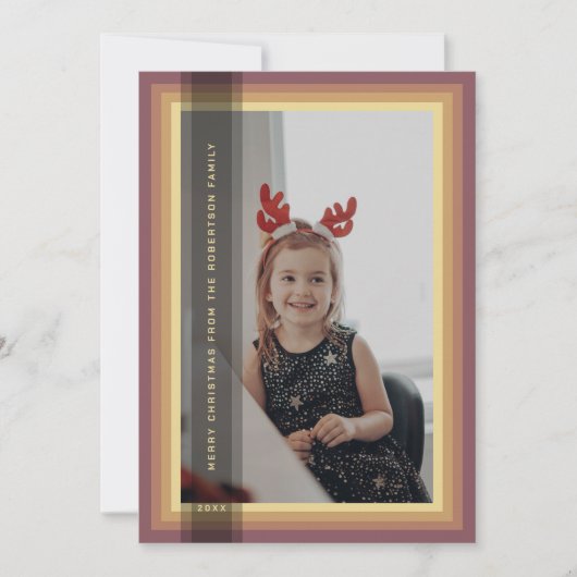 Gold Framed-feestdag Feestdagenkaart (Voorkant)