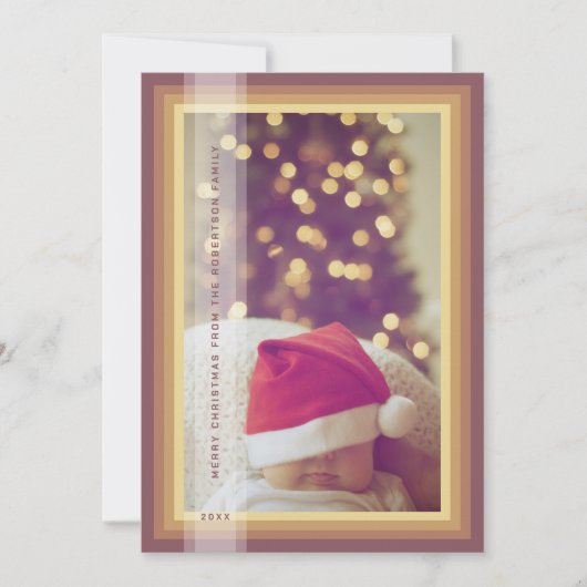 Gold Framed-feestdag Feestdagenkaart (Voorkant)