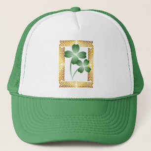 Gold Framed Shamrocks Pet