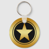 GOLD FRAMED STAR SLEUTELHANGER (Voorkant)