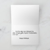 Gold, frankenstein en Myrrh Feestdagen Kaart (Binnen)