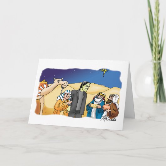 Gold, frankenstein en Myrrh Feestdagen Kaart (Voorkant)