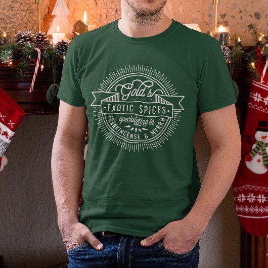 Gold, Frankincense en Myrrrrt  Logo T-shirt