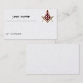 Gold Freemasons Visitekaartje Contactkaartje (Voorkant / Achterkant)