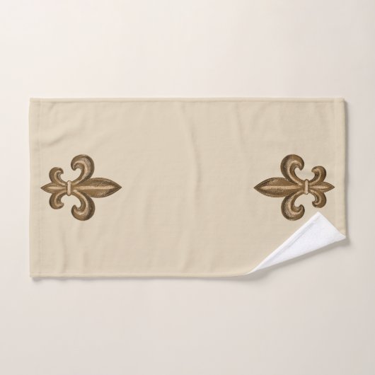 Gold French Fleur de Lis Bad Handdoek (Handdoek)