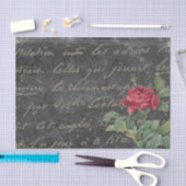 Gold French Script Chalkboard Roos  Tissuepapier (Craft)