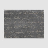 Gold French Script Chalkboard  Tissuepapier (Voorkant)