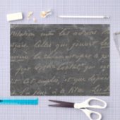 Gold French Script Chalkboard  Tissuepapier (Craft)
