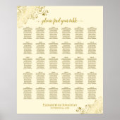 Gold Frills 30 tafel bruiloft Poster (Voorkant)