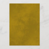 Gold Frills Burgundy Maroon Wedding Details Informatiekaartje (Achterkant)