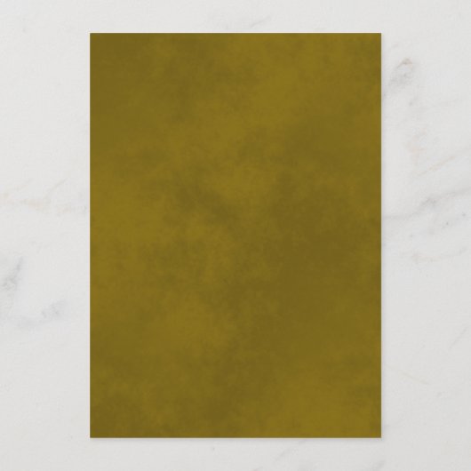 Gold Frills Elegant Black Wedding Details Informatiekaartje (Achterkant)